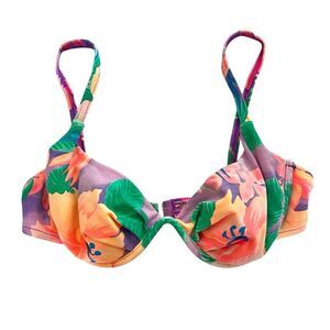 Vintage 90’s Tropical Floral Bikini Top